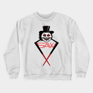 SAW X ( saw 10 ) I Want To Play A Game movie billy puppet Crewneck Sweatshirt